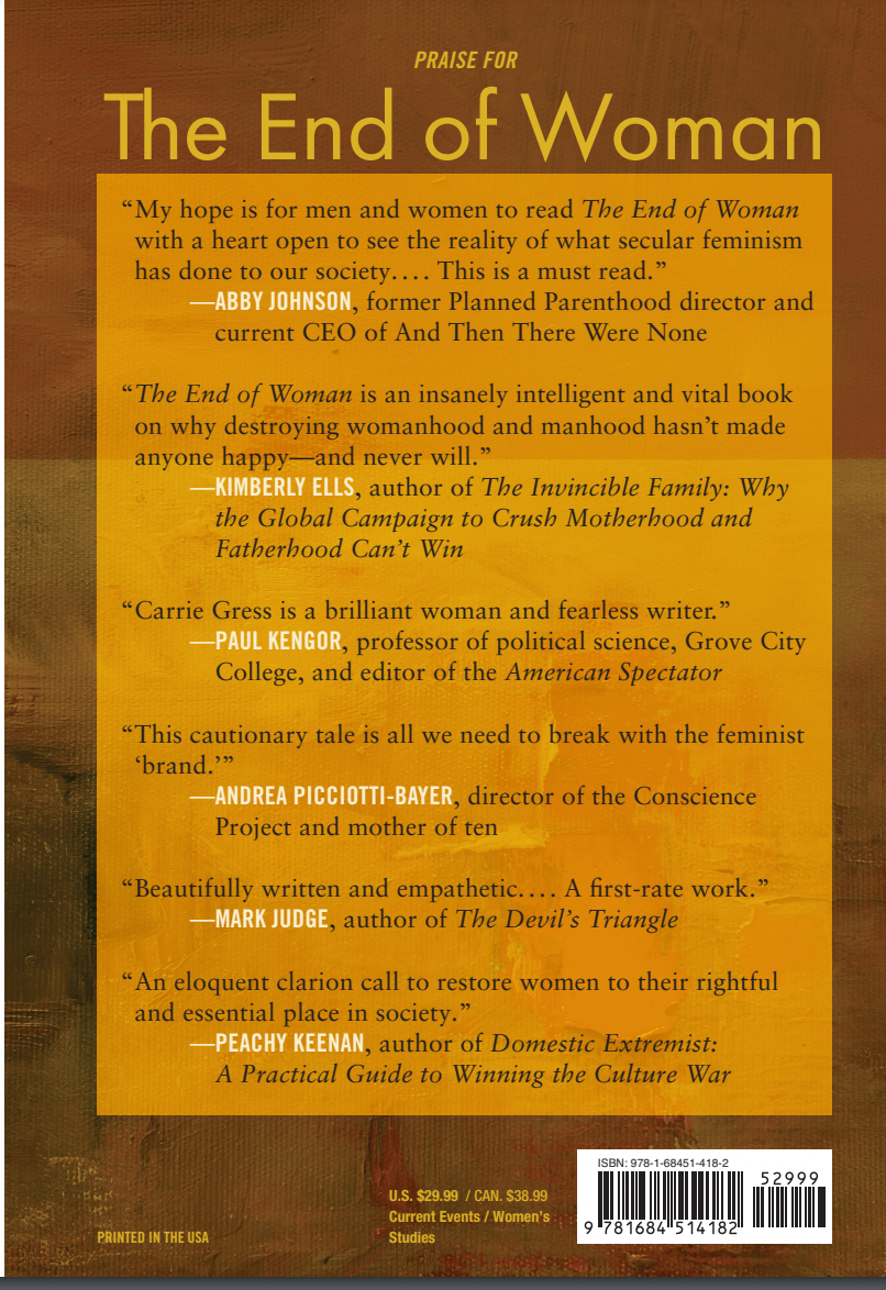 The End of Woman Papaerback (Signed by Author)